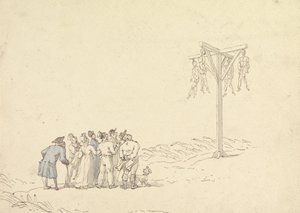 ギベットの群衆 作： Thomas Rowlandson